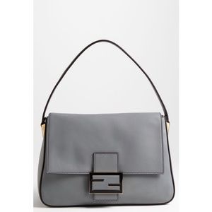Fendi Forever Big Mamma Gray Shoulder Bag